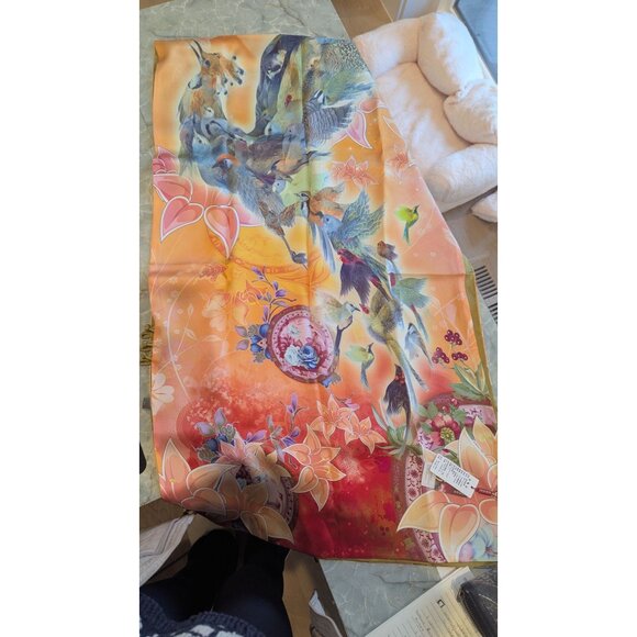 Mish 100% Mulberry Silk Shawl From China - Picture 5 of 6